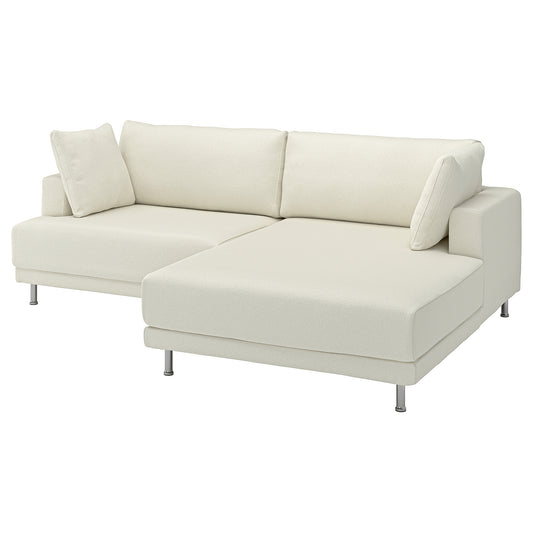 UPPÅKRA 3-seat modular sofa, with chaise longue, right/Axvall off-white, 254x95x180 cm