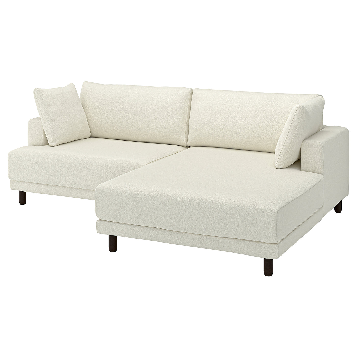 UPPÅKRA 3-seat modular sofa, with chaise longue, right/Axvall off-white, 254x95x180 cm