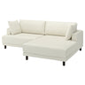 UPPÅKRA 3-seat modular sofa, with chaise longue, right/Axvall off-white, 254x95x180 cm