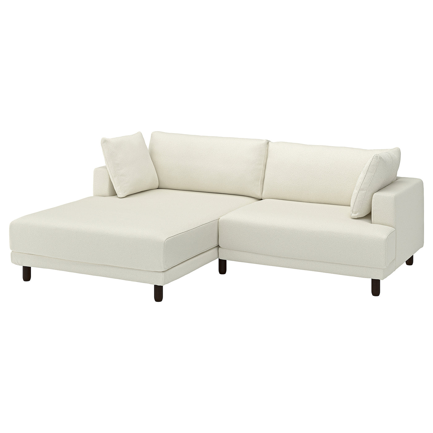 UPPÅKRA 3-seat modular sofa, with chaise longue, left/Axvall off-white, 254x95x180 cm