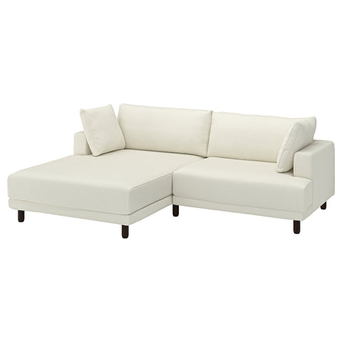 UPPÅKRA 3-seat modular sofa, with chaise longue, left/Axvall off-white, 127x95x180 cm