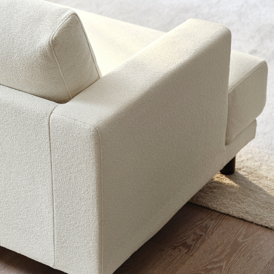 UPPÅKRA 3-seat modular sofa, with chaise longue, left/Axvall off-white, 254x95x180 cm