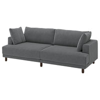UPPÅKRA 3-seat modular sofa, Johanneshov dark grey, 254x95x107 cm