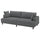 UPPÅKRA 3-seat modular sofa, Johanneshov dark grey, 254x95x107 cm