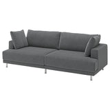 UPPÅKRA 3-seat modular sofa, Johanneshov dark grey, 254x95x107 cm