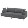 UPPÅKRA 3-seat modular sofa, Johanneshov dark grey, 254x95x107 cm