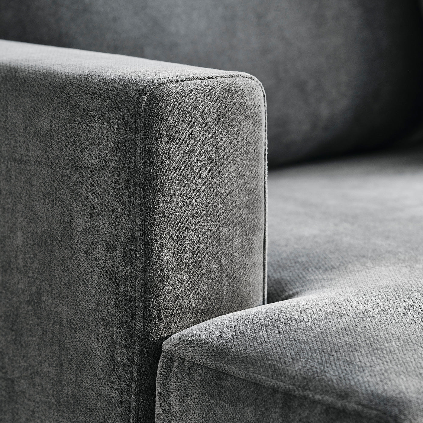UPPÅKRA 3-seat modular sofa, Johanneshov dark grey, 254x95x107 cm
