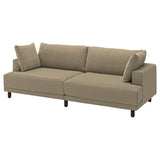 UPPÅKRA 3-seat modular sofa, Johanneshov brown-beige, 254x95x107 cm