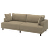 UPPÅKRA 3-seat modular sofa, Johanneshov brown-beige, 254x95x107 cm