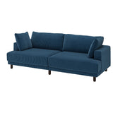 UPPÅKRA 3-seat modular sofa, Samsala dark blue, 254x95x107 cm