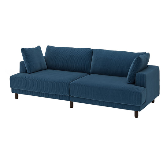 UPPÅKRA 3-seat modular sofa, Samsala dark blue, 254x95x107 cm
