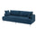 UPPÅKRA 3-seat modular sofa, Samsala dark blue, 254x95x107 cm