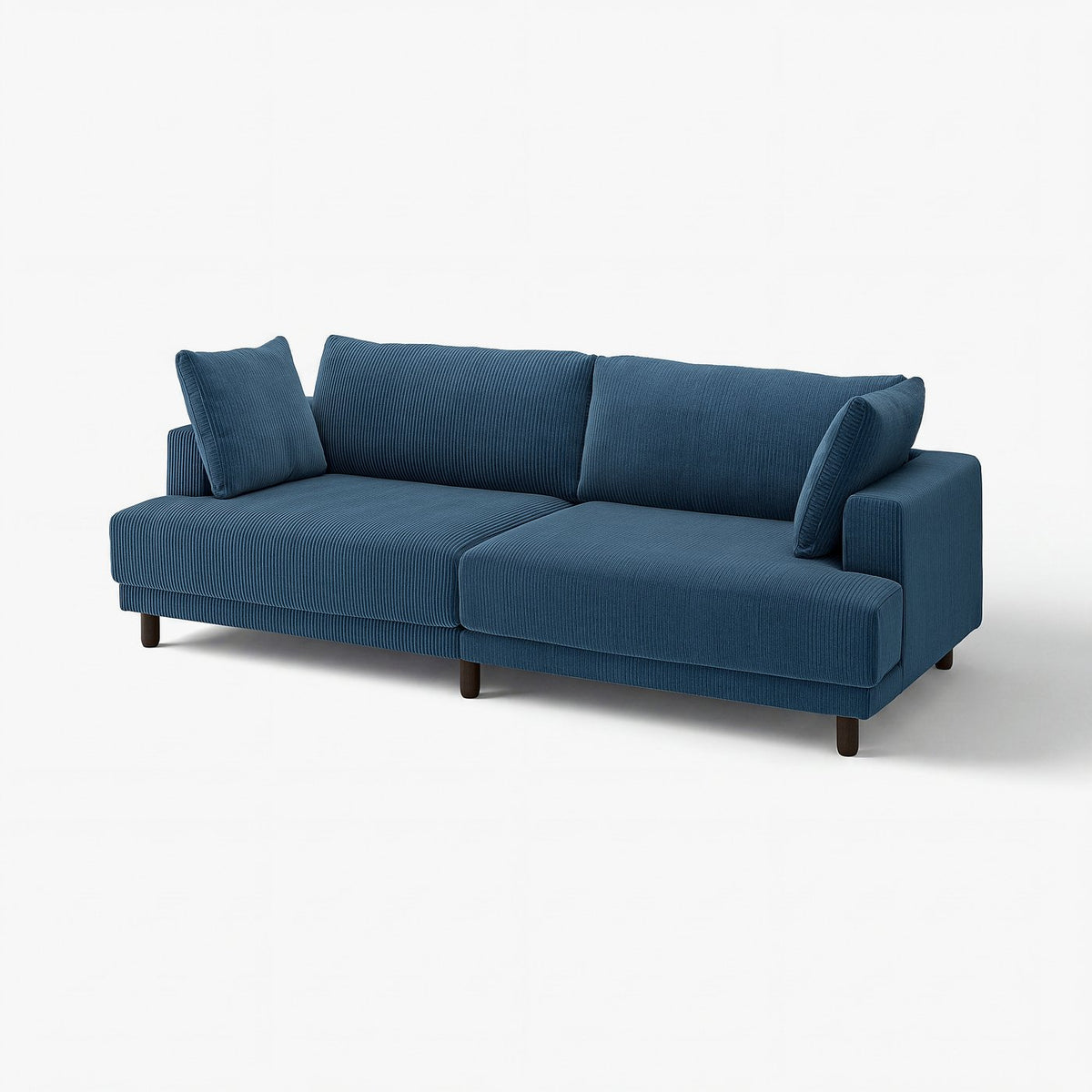 UPPÅKRA 3-seat modular sofa, Samsala dark blue, 254x95x107 cm