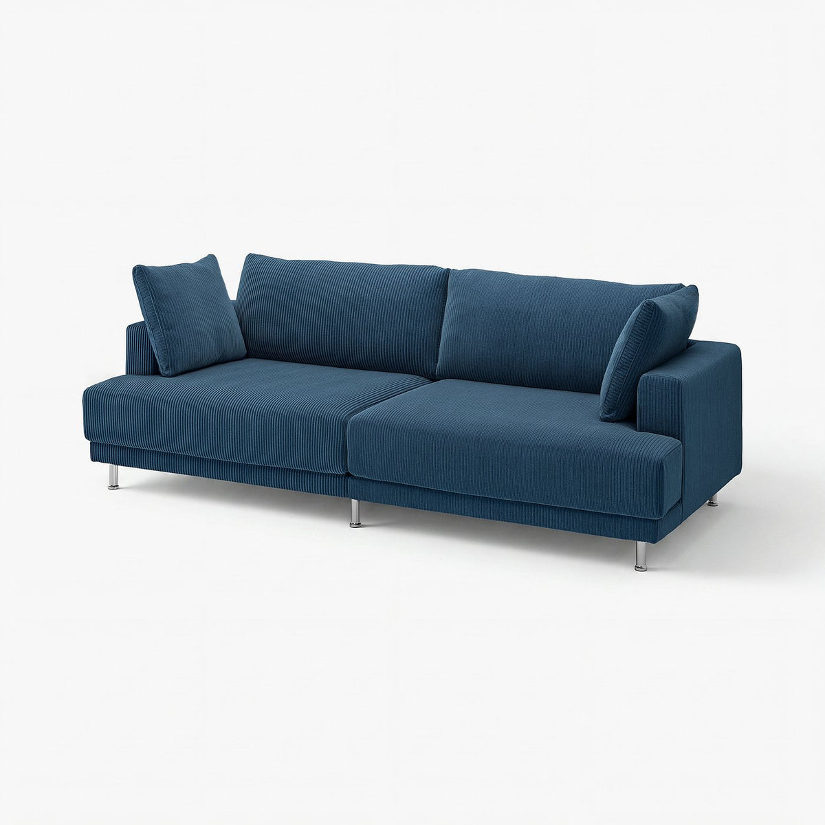 UPPÅKRA 3-seat modular sofa, Samsala dark blue, 254x95x107 cm
