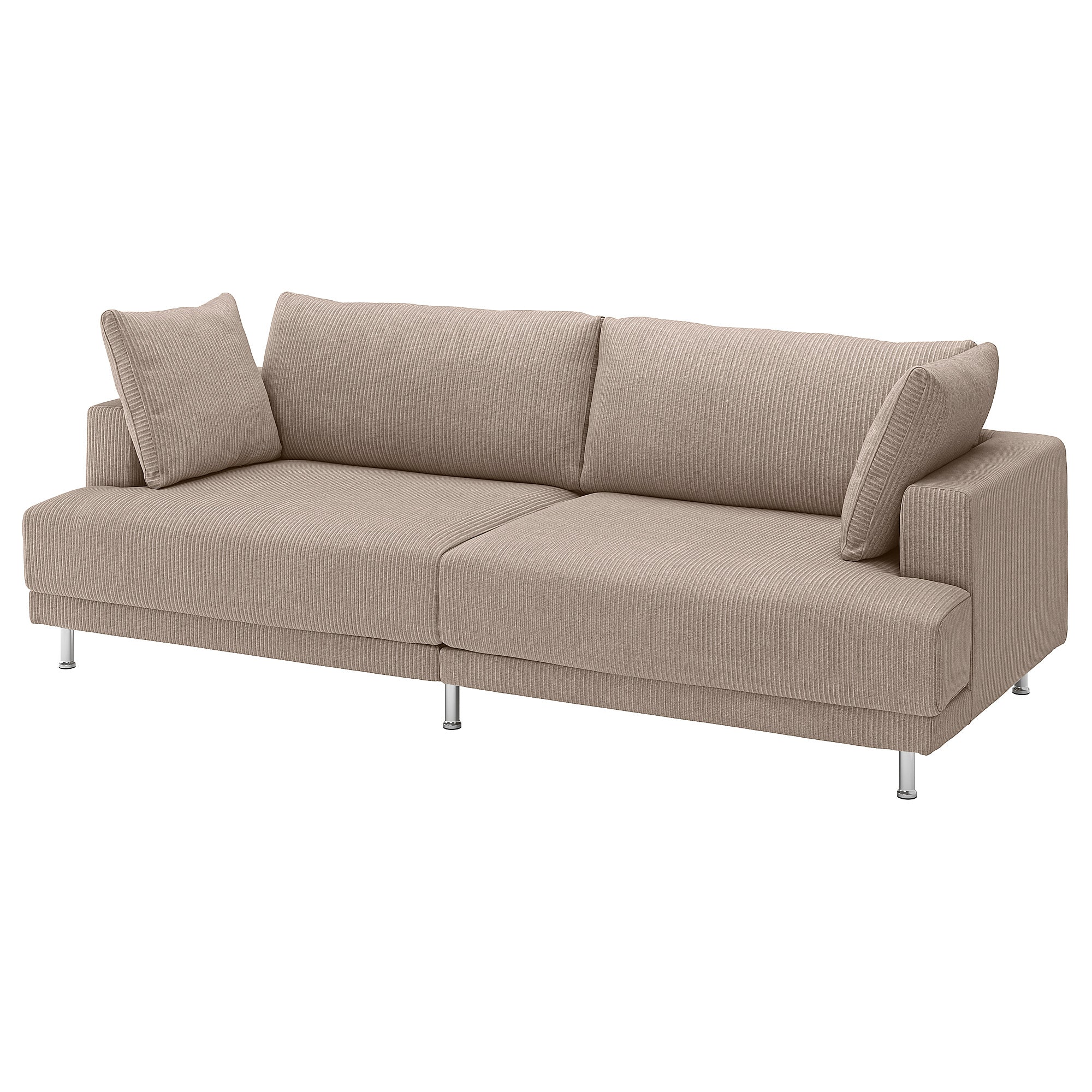 UPPÅKRA 3-seat modular sofa, Samsala grey-beige, 254x95x107 cm