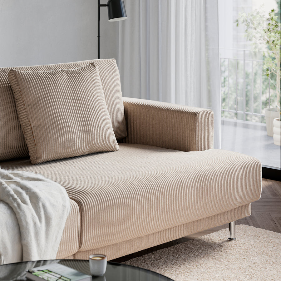 UPPÅKRA 3-seat modular sofa, Samsala grey-beige, 254x95x107 cm