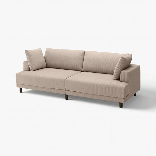 UPPÅKRA 3-seat modular sofa, Samsala grey-beige, 250x95x107 cm