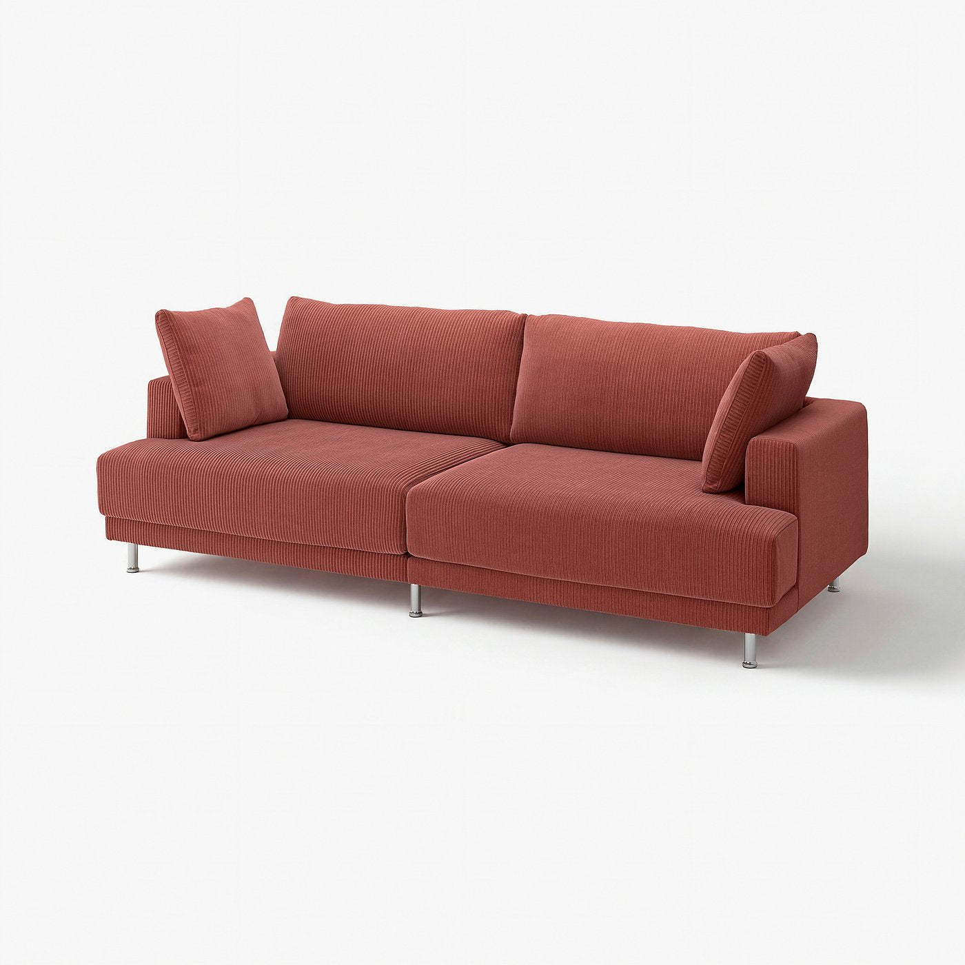 UPPÅKRA 3-seat modular sofa, Samsala brown-red, 254x95x107 cm