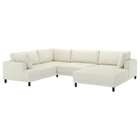 UPPÅKRA u-shaped sofa, 4,5-seat, with chaise longue, right/Axvall off-white, 342 cm