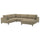 UPPÅKRA u-shaped sofa, 4,5-seat, with chaise longue, right/Johanneshov brown-beige, 342 cm