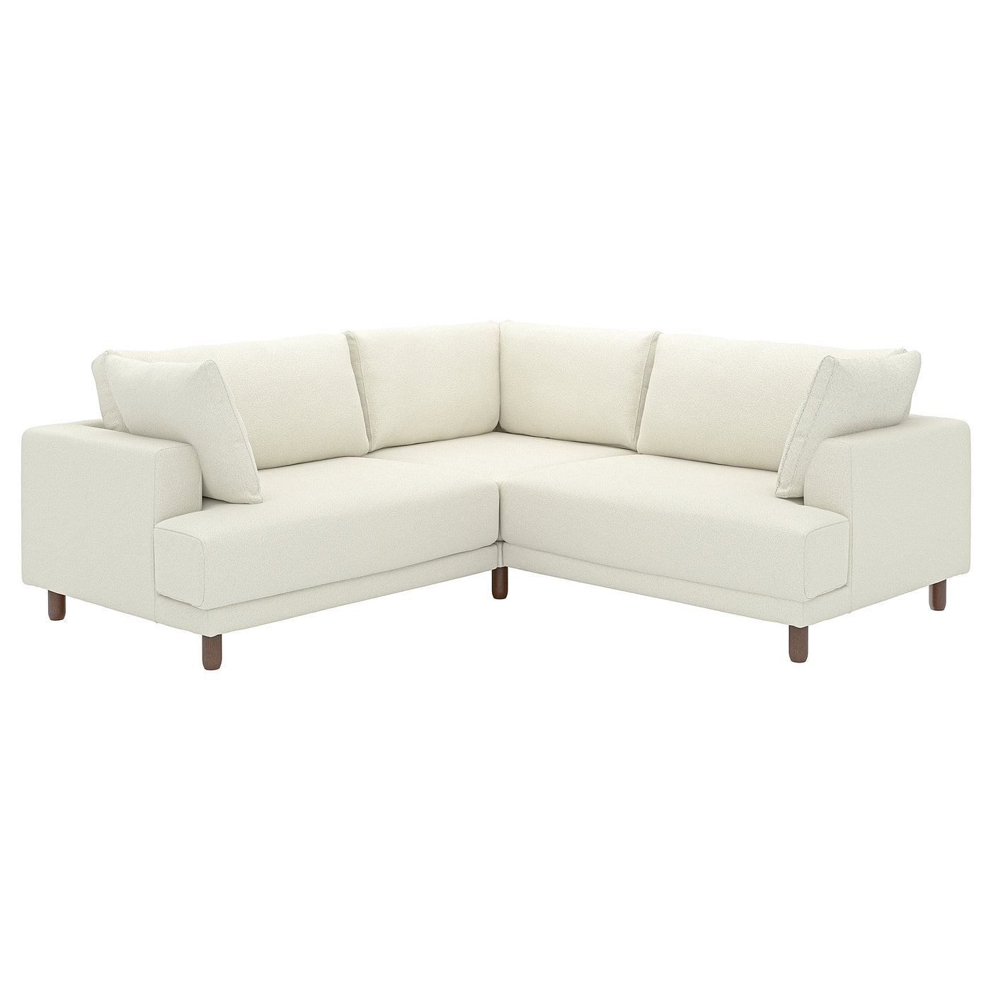 UPPÅKRA modular corner sofa, 3-seat, Axvall off-white, 232x95x107 cm