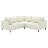 UPPÅKRA modular corner sofa, 3-seat, Axvall off-white, 232x95x107 cm
