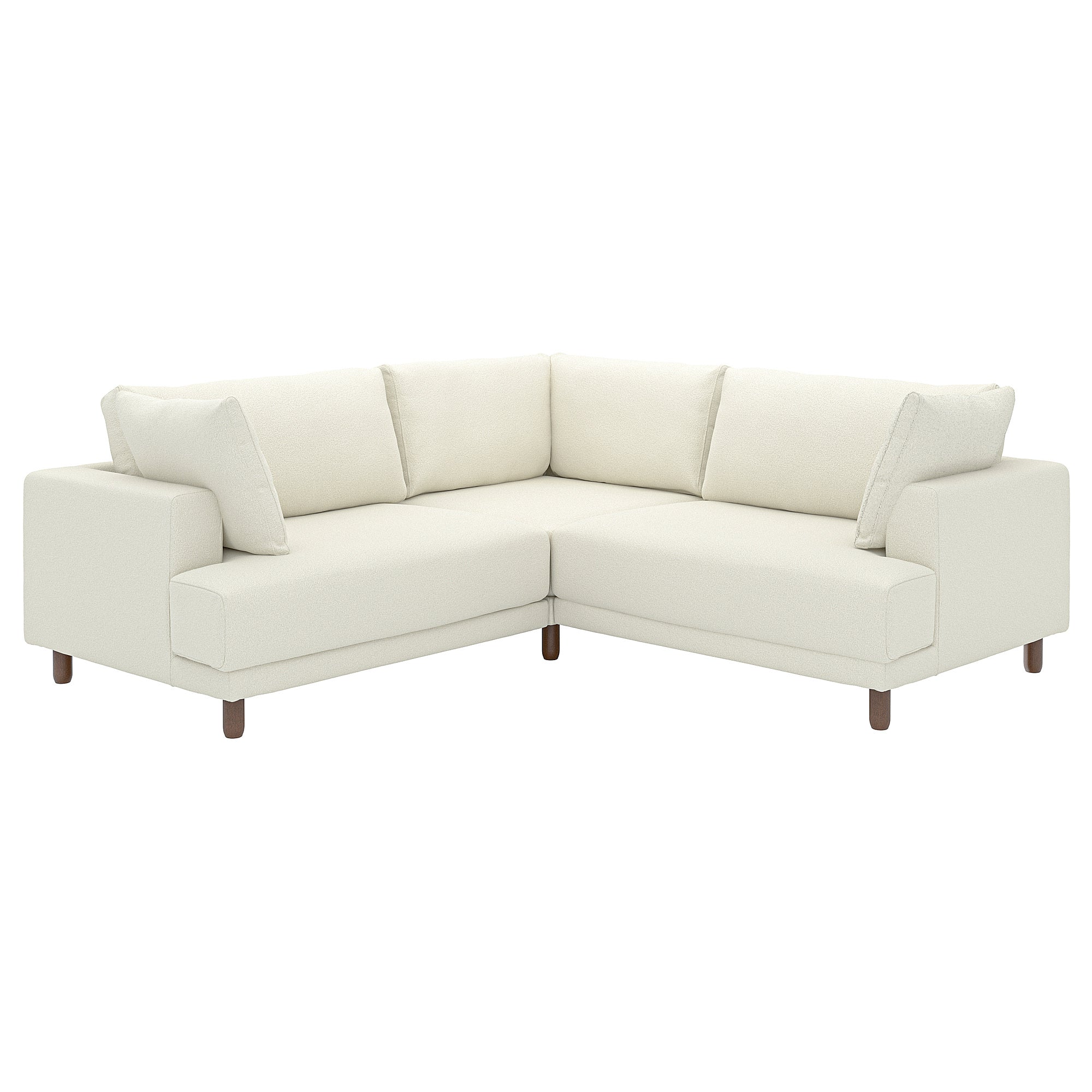 UPPÅKRA modular corner sofa, 3-seat, Axvall off-white, 232x95x107 cm