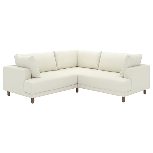 UPPÅKRA modular corner sofa, 3-seat, Axvall off-white, 232x95x107 cm