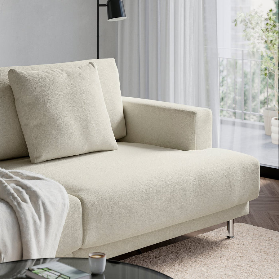 UPPÅKRA modular corner sofa, 3-seat, Axvall off-white, 232x95x107 cm