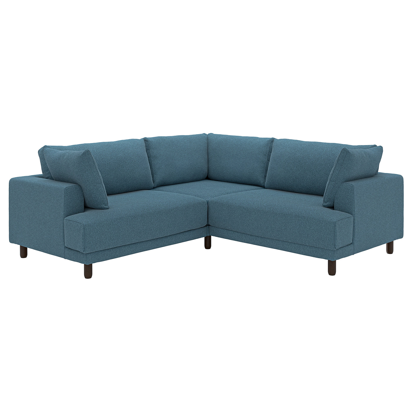 UPPÅKRA modular corner sofa, 3-seat, Axvall dark grey-blue, 232x95x107 cm