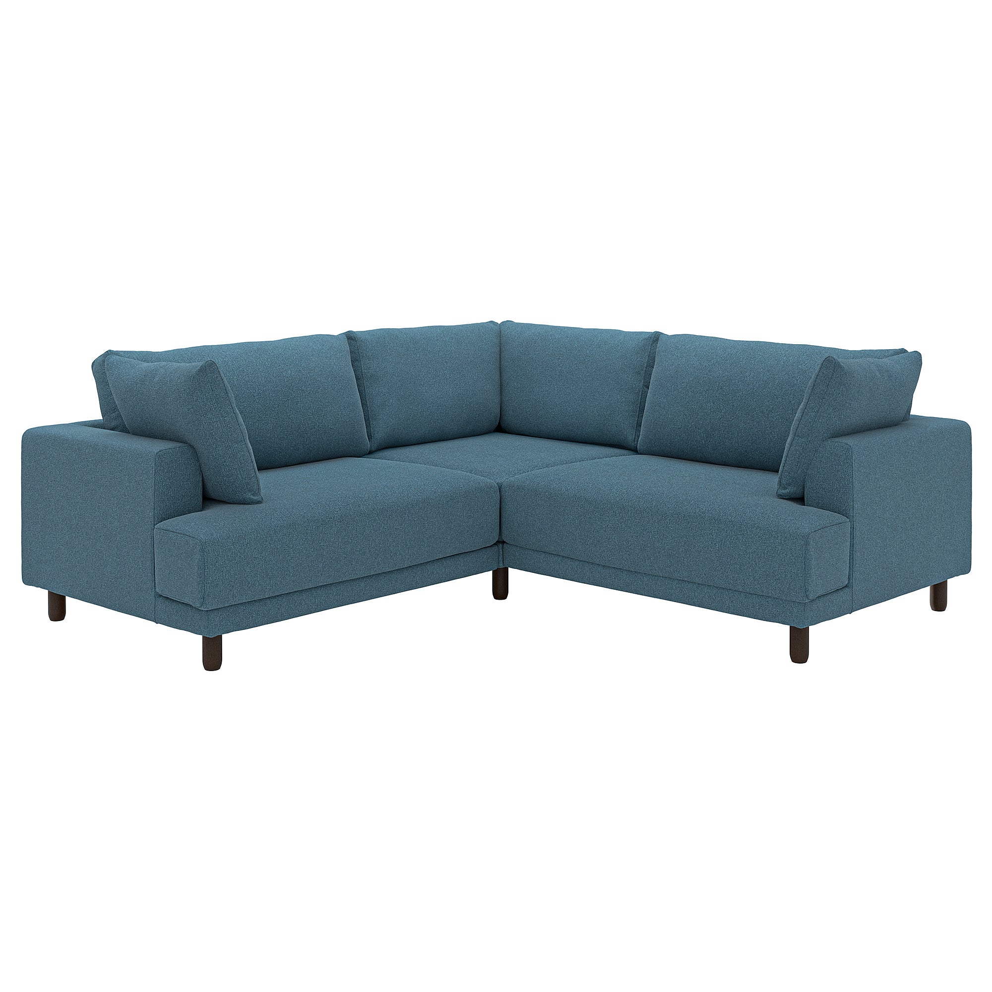 UPPÅKRA modular corner sofa, 3-seat, Axvall dark grey-blue, 232x95x107 cm