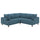 UPPÅKRA modular corner sofa, 3-seat, Axvall dark grey-blue, 232x95x107 cm