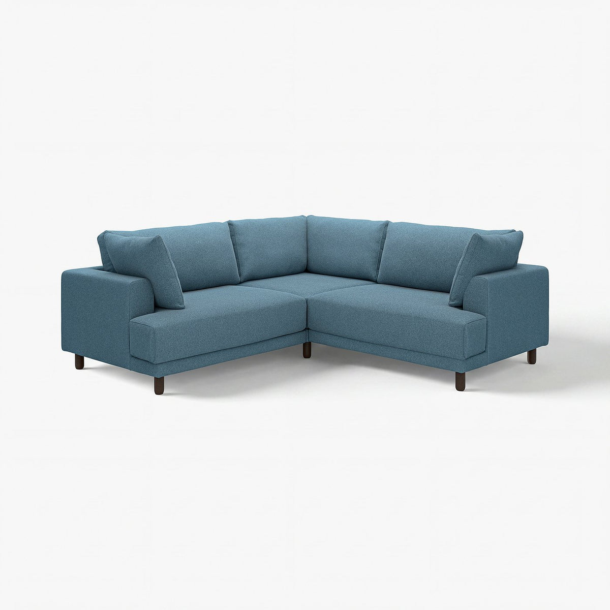 UPPÅKRA modular corner sofa, 3-seat, Axvall dark grey-blue, 232x95x107 cm