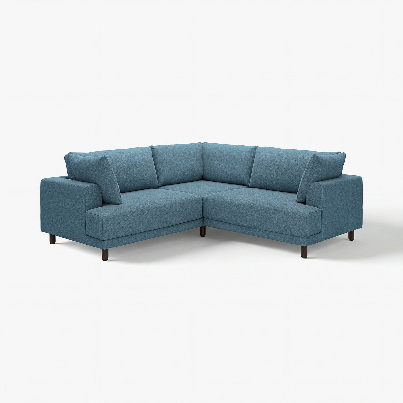 UPPÅKRA modular corner sofa, 3-seat, Axvall dark grey-blue, 232x95x107 cm