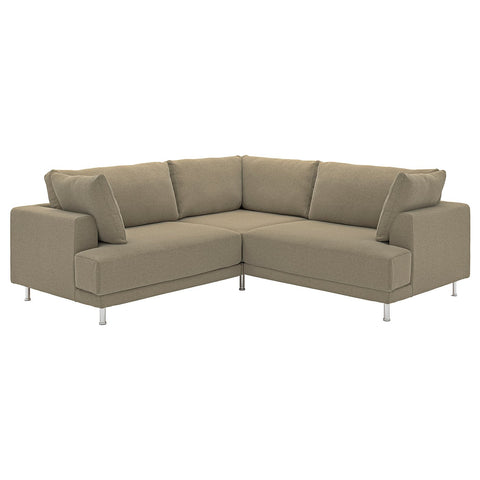 UPPÅKRA modular corner sofa, 3-seat, Johanneshov brown-beige, 232x95x107 cm
