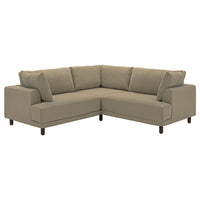 UPPÅKRA modular corner sofa, 3-seat, Johanneshov brown-beige, 232x95x107 cm