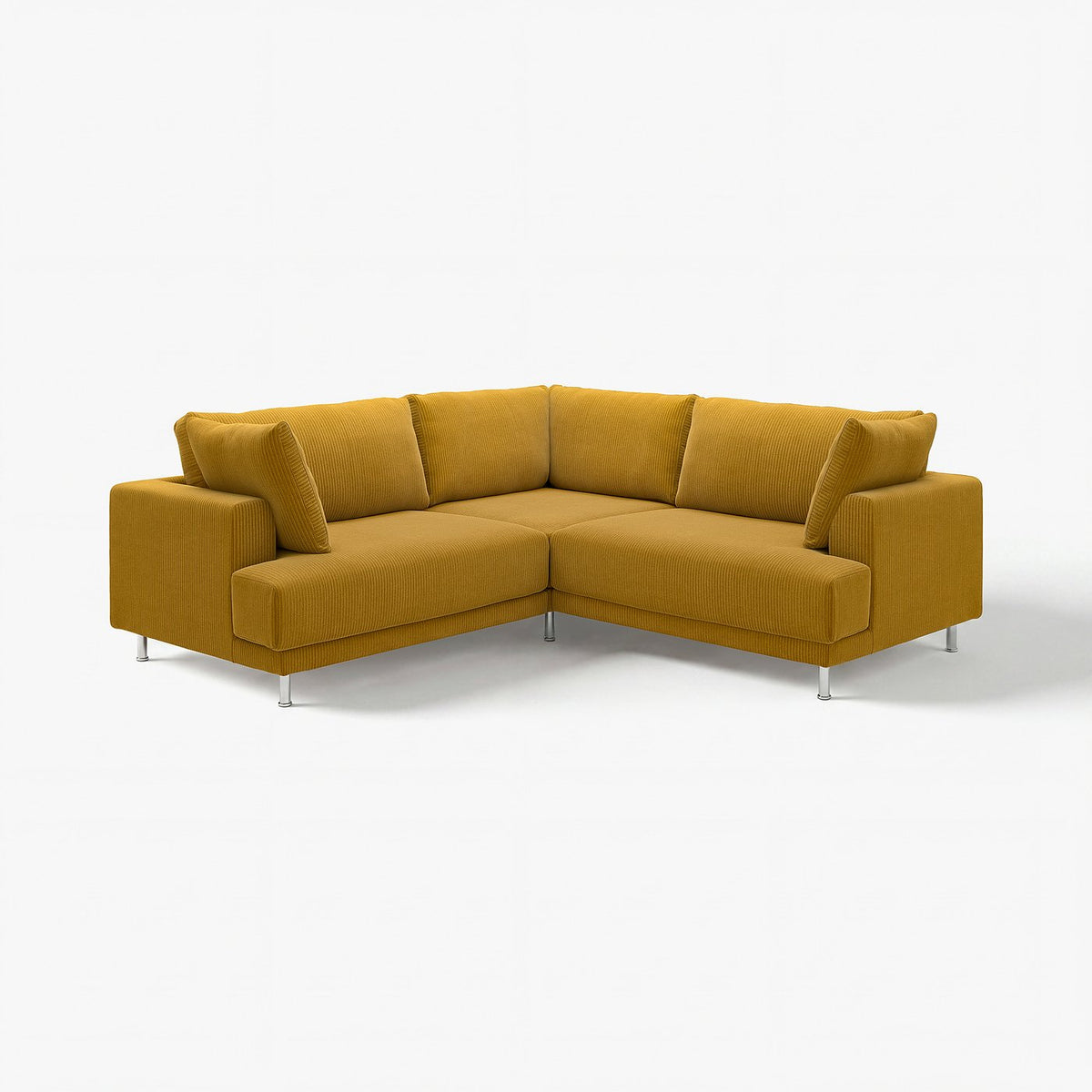 UPPÅKRA modular corner sofa, 3-seat, Samsala yellow-brown, 232x95x107 cm