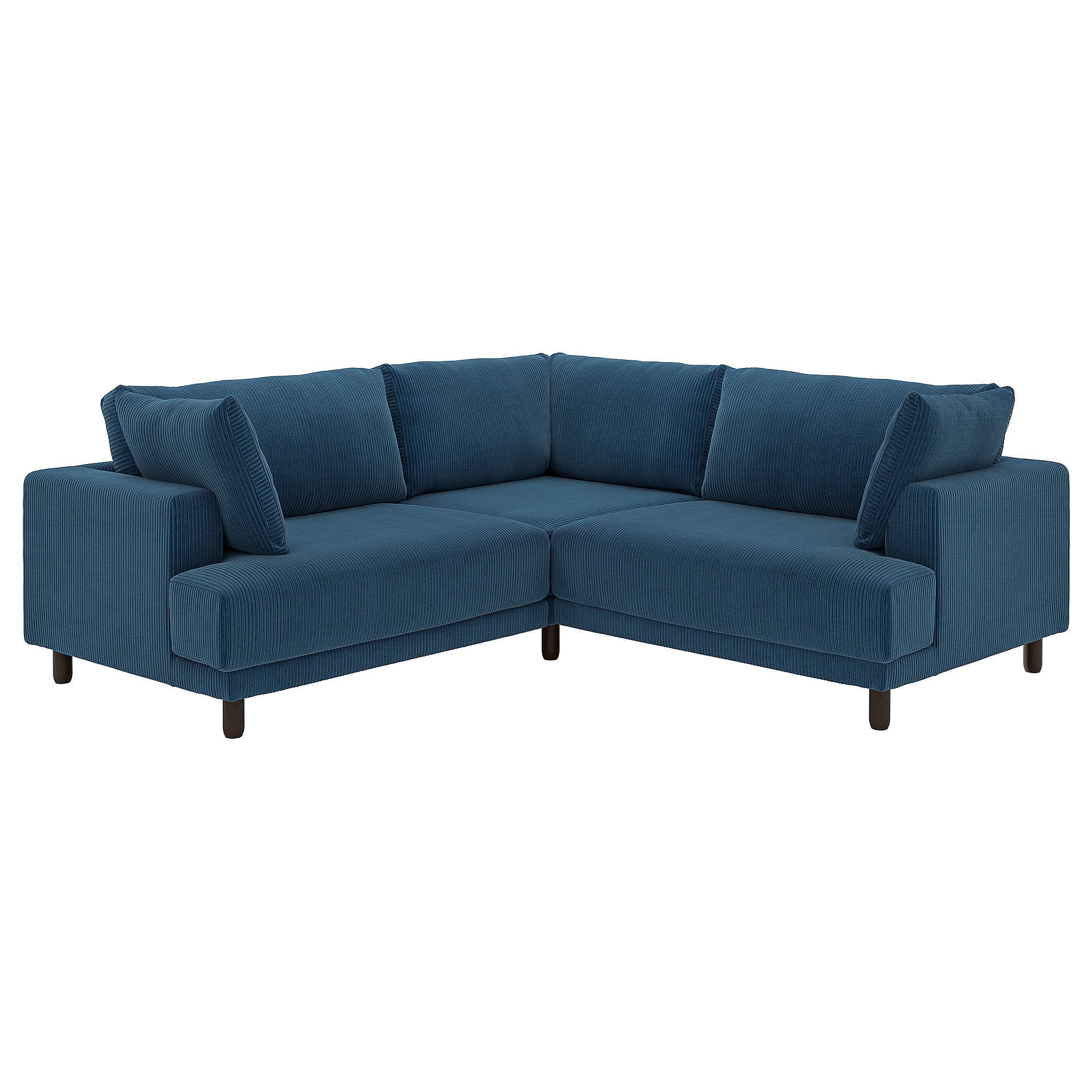 UPPÅKRA modular corner sofa, 3-seat, Samsala dark blue, 232x95x107 cm