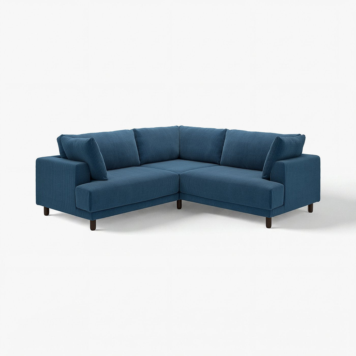 UPPÅKRA modular corner sofa, 3-seat, Samsala dark blue, 232x95x107 cm