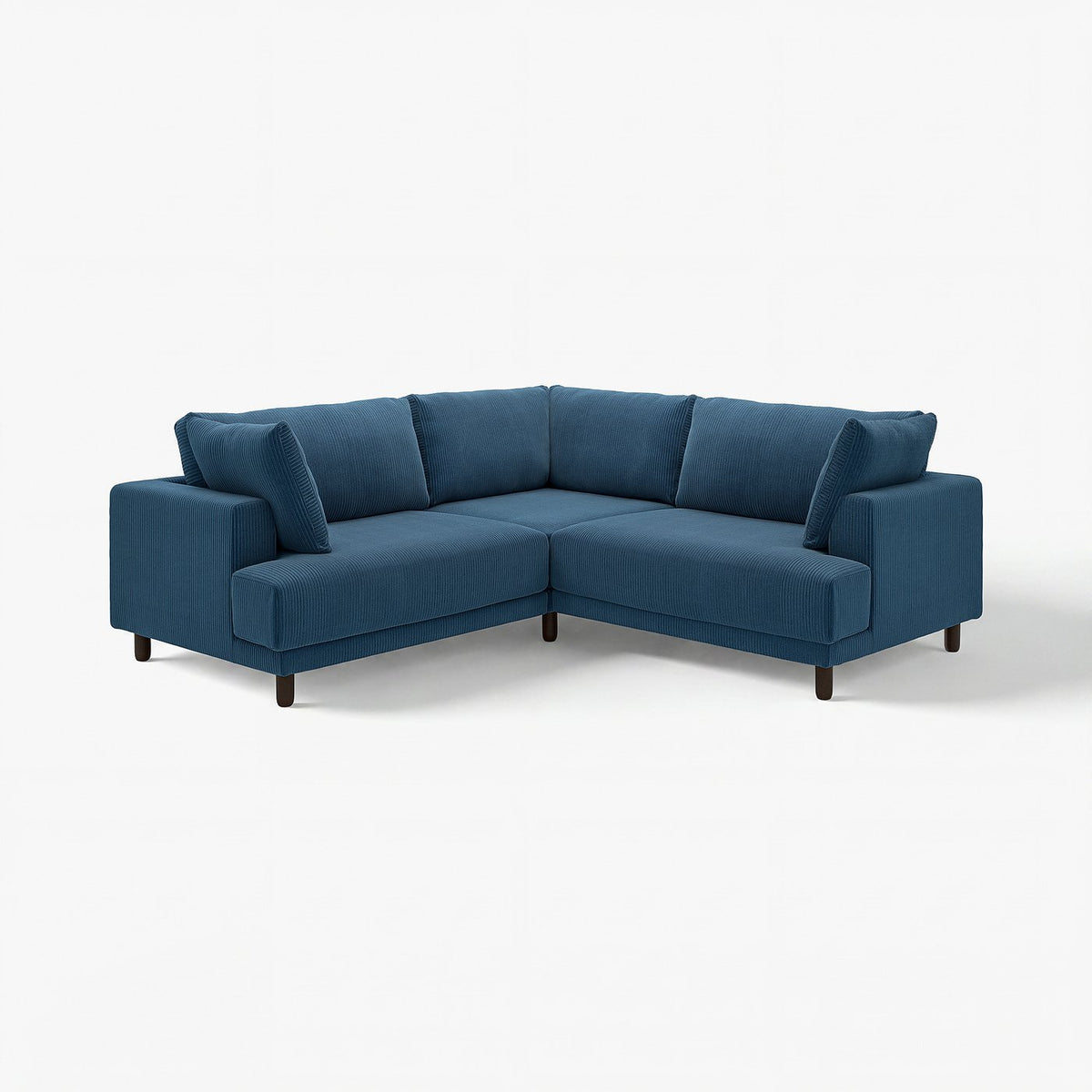 UPPÅKRA modular corner sofa, 3-seat, Samsala dark blue, 232x95x107 cm