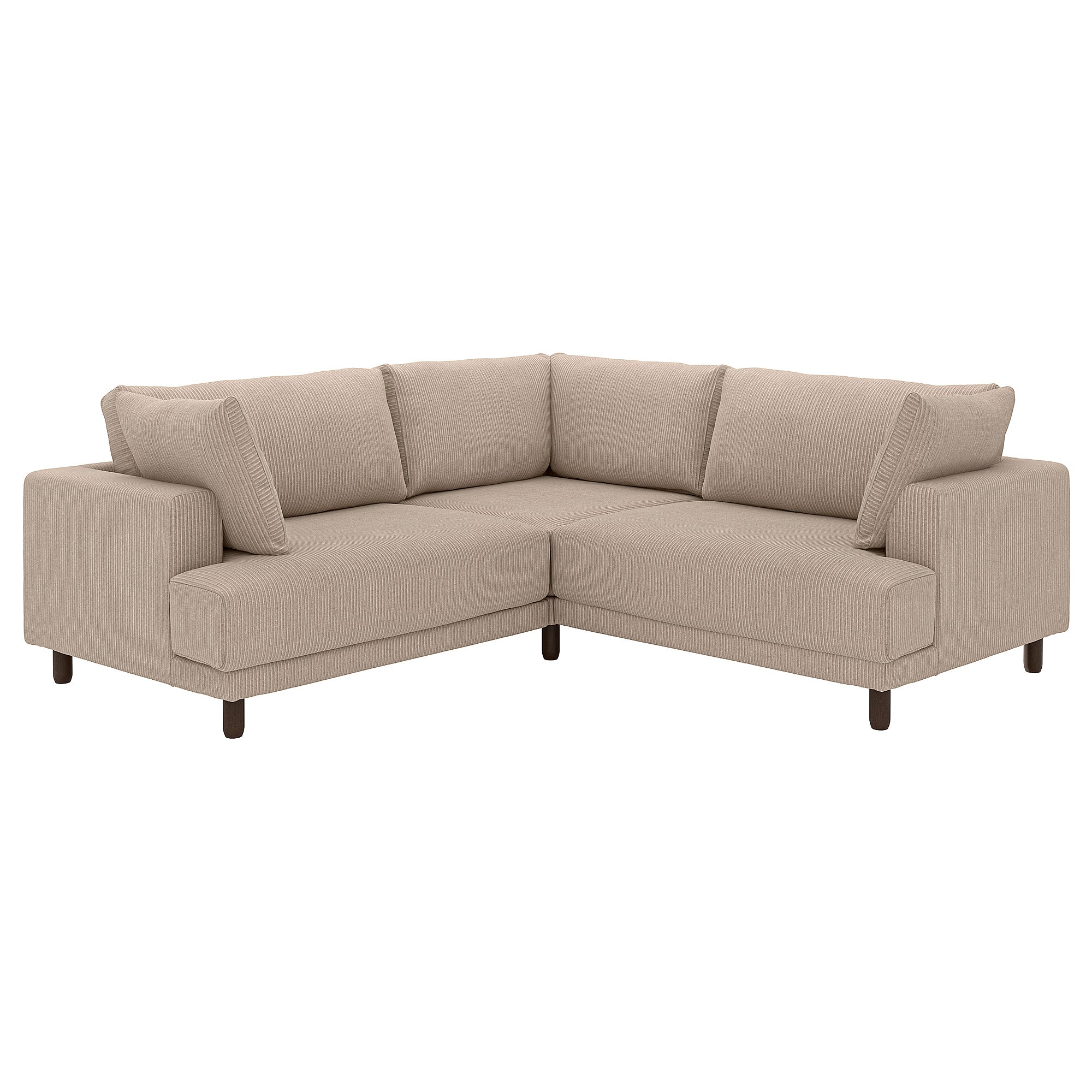 UPPÅKRA modular corner sofa, 3-seat, Samsala grey-beige, 232x95x107 cm