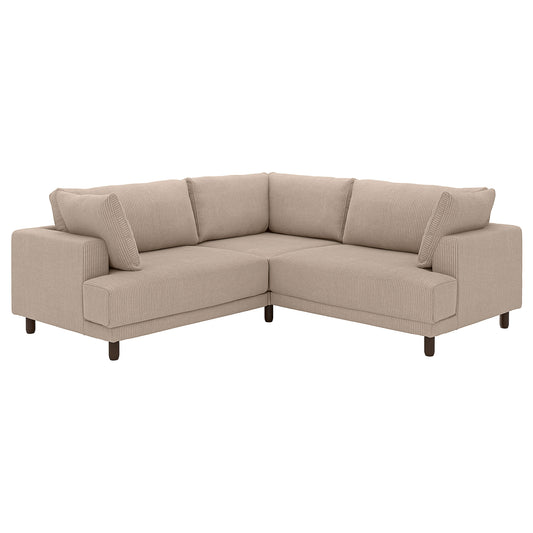 UPPÅKRA modular corner sofa, 3-seat, Samsala grey-beige, 232x95x107 cm