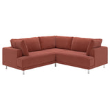 UPPÅKRA modular corner sofa, 3-seat, Samsala brown-red, 232x95x107 cm
