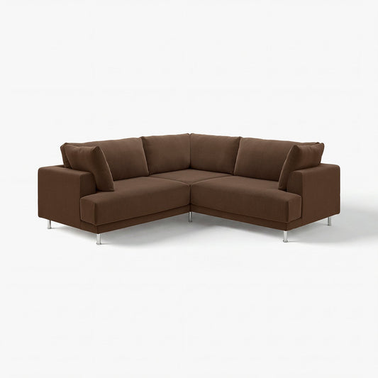 UPPÅKRA modular corner sofa, 3-seat, Samsala dark brown