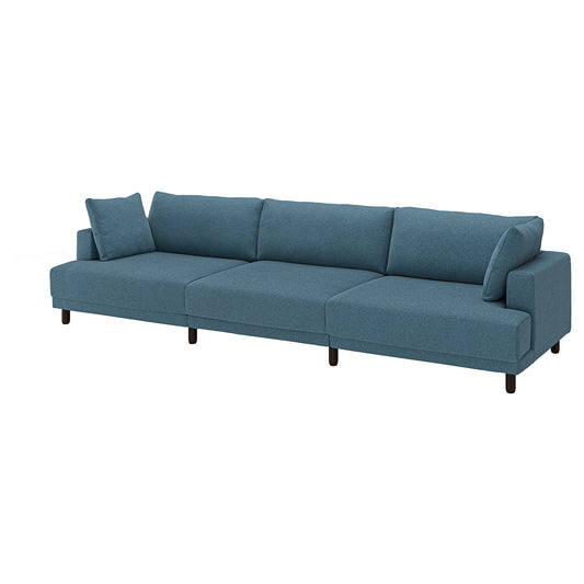UPPÅKRA 4,5-seat modular sofa, Axvall dark grey-blue, 364x95x107 cm