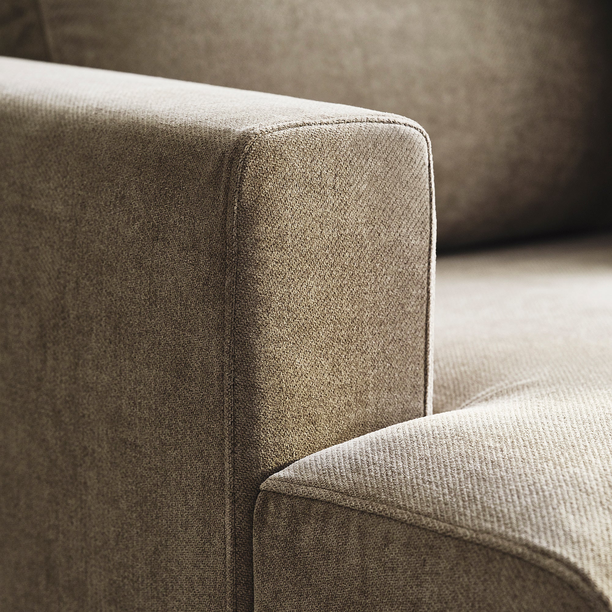 UPPÅKRA 4,5-seat modular sofa, with chaise longue, right/Johanneshov brown-beige, 364x95x180 cm