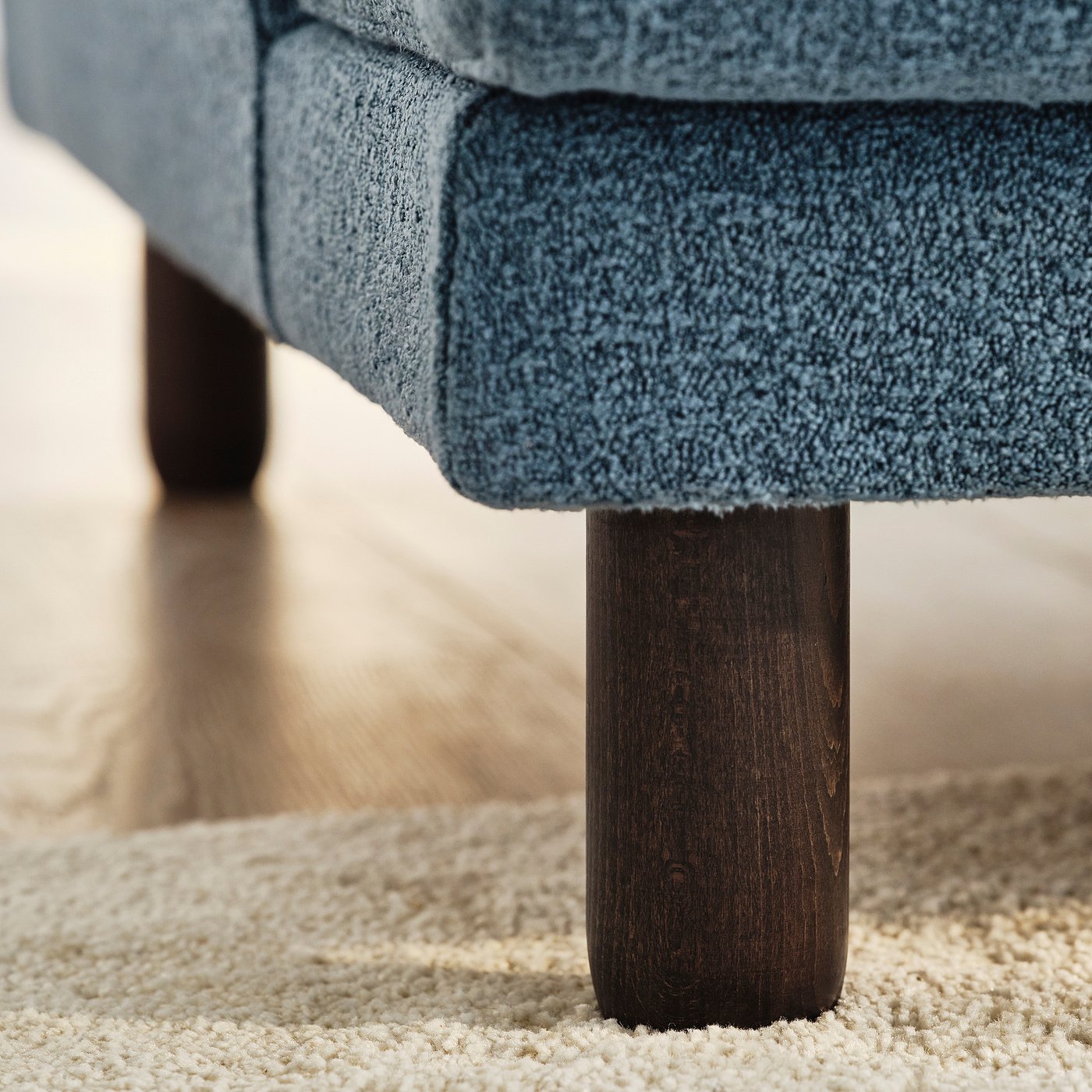 UPPÅKRA 4,5-seat modular sofa, with chaise longue, left/Axvall dark grey-blue, 364x95x180 cm