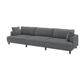 UPPÅKRA 4,5-seat modular sofa, Johanneshov dark grey, 364x95x107 cm