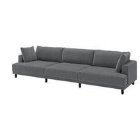 UPPÅKRA 4,5-seat modular sofa, Johanneshov dark grey, 364x95x107 cm