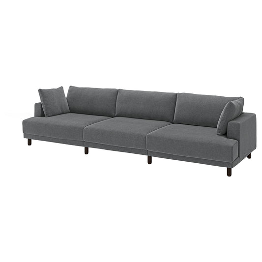 UPPÅKRA 4,5-seat modular sofa, Johanneshov dark grey, 364x95x107 cm